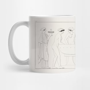 The Three Graces Bathing assisted by the Hours Mug